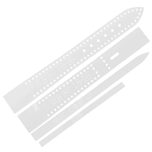 Beavorty 4 Stück Uhrenarmbandschablonen Acryl für Selbstgemacht Lederhandwerk Wiederverwendbare Vorlagen für Herren Damen Einfache Anwendung für Uhrenarmband Bastelprojekte von Beavorty