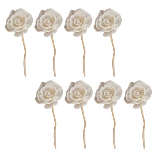 Beavorty 8 x Aromatherapie-Rattanstäbchen, Diffusorstäbchen, Holz, Rattan, Diffusorstäbchen, Aromatherapie, künstliche Diffusorstäbchen von Beavorty