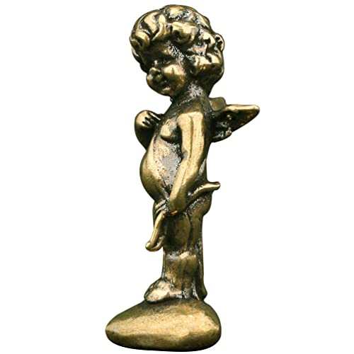 Beavorty Amor-pendel Aus Messing Amor Figur Figuren Wohnkultur Haushaltsdekor Betende Griechische Statue Harz Cherub Figur Sammlerfigur Statue Amor-skulptur Mini- Büro Antiquität Bronze- von Beavorty