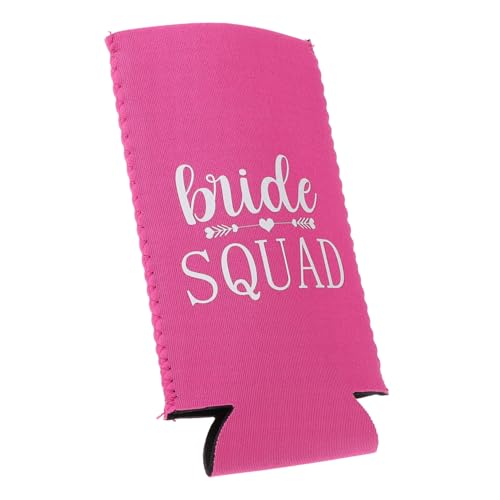 Beavorty Bachelorette Can Cooler Isolierte Dosenhülle für Hochzeitsfeier Braut und Team Bride Leichter Dosenkühler für Soda und Bier Wiederverwendbarer Partybecherhalter von Beavorty