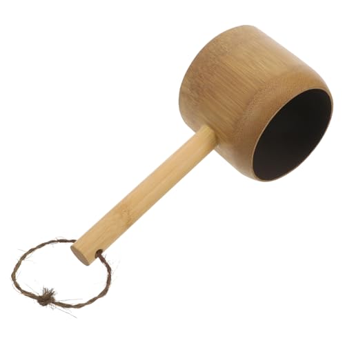 Beavorty Bamboo Water Ladle Ergonomische Wasserschaufel für Bad und Garten zum Gießen und Duschen mit Praktischem Griff und Rutschfestem Design von Beavorty