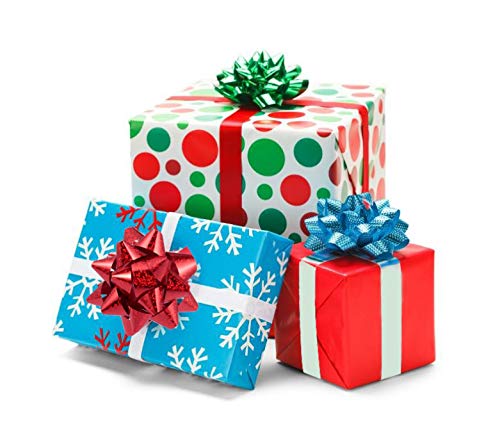 Beavorty Selbstklebende Geschenkschleifen Geschenkschleife 100 Stück Selbstklebende Geschenkverpackungsschleifen Für Weihnachten Feiertage Geburtstage (Mischfarbe) von Beavorty