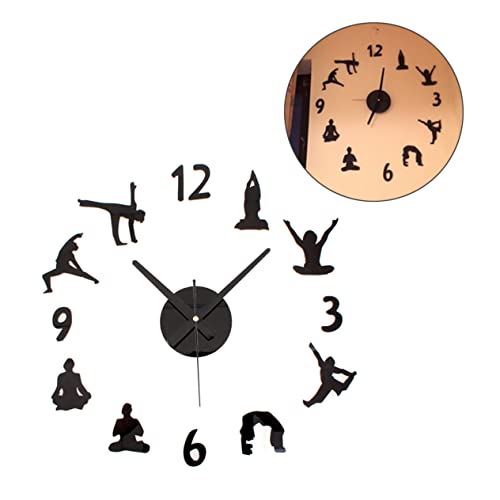 Beavorty Batteriebetriebene Stille Wanduhren Quarz-wanddekoration Nicht Tickend Wanduhr- Schwarzer Wandtimer von Beavorty