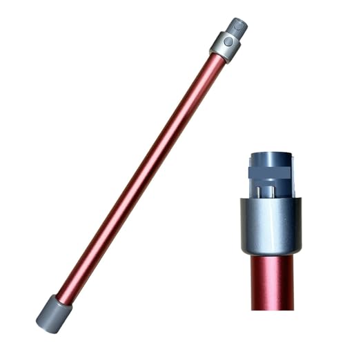 BebeXi Elektrisches Verlängerungsrohr, Teleskopstange, Staubsauger-Zubehör. Kompatibel for Dreame. V9 V9p V10 V11 V11SE V12 V12 PRO T10 T20 T30 (Size : Red Metal Rod 1.2cm) von BebeXi