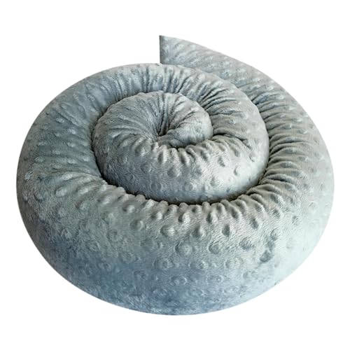 Bebeloo Bettschlange Bettkissen Seitenschläferkissen Nackenrolle Schlafkissen Kuschelschlange Stillkissen Zierkissen Zugluftstopper Body Pillow Minky Oeko-TEX (Grau, 400 cm) von Bebeloo