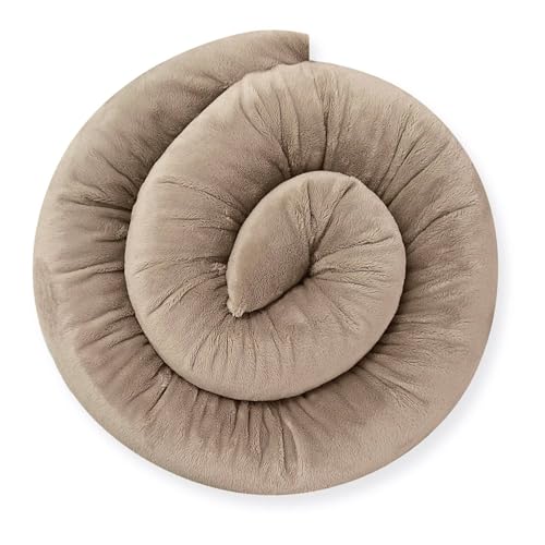 Bebeloo Seitenschläferkissen Körperkissen Pregnancy Pillow Bettkissen Bettschlange Nackenrolle Schlafkissen Stillkissen Bettumrandung Zugluftstopper (Mokka, 140 cm) von Bebeloo