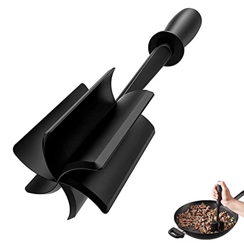 Hitzebeständiger Kartoffelstampfer, Kitchen Fleischhacker, Hamburger Vegetables Stirring Spatula, ABS Hamburger Chopper Masher, für Hamburger-Fleisch, Hackfleisch, Pute Und Mehr von Bebochoi