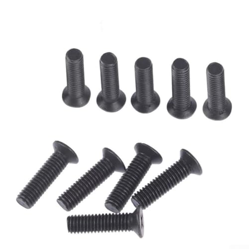 10 Stück M5 x 30 mm Linksgewindeschrauben für Bohrfutterschaft-Adapter UNF 1/2 3/8 Zoll Befestigungselemente Werkzeugzubehör von Bebykilemi