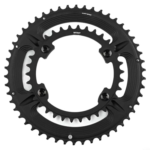 110BCD Kettenblatt-Set für R7000 R8000, inkl. 53 39T und 50 34T für Custom Rennrad Setup (50-34t) von Bebykilemi