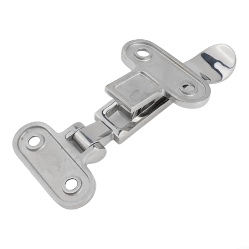 316 Edelstahl Marine Grade Boot Türriegel Schloss mit Anti-Rassel Halteklemme Poliert Silent Nockenschloss für Boot, Schrank, Luke, Box, Zuhause oder Büro von Bebykilemi