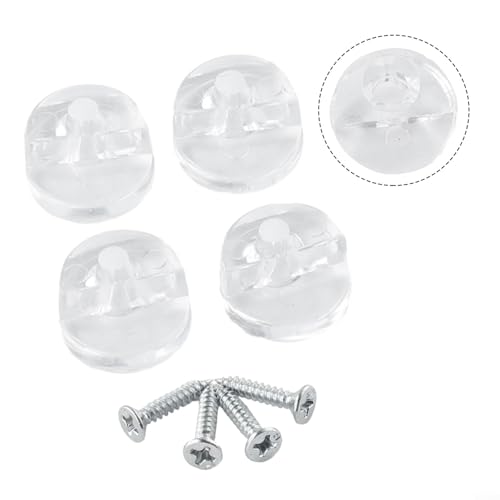 4 x Spiegel-Wandhalterungs-Clips, Kunststoff-Glashalterungs-Montageset für Badezimmer und Schminktische (8 Stück) von Bebykilemi