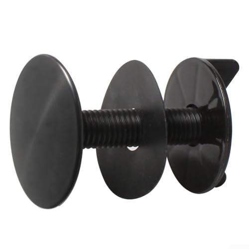 45 mm Edelstahl-Lochabdeckung für Küchenspüle mit langem Griff, schwarze Wasserhahnlochabdeckung für Standard-Spülen, komplettes Installationsset von Bebykilemi