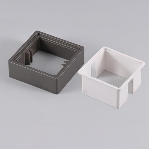 Abstandshalter für Steckdosen, quadratisch, mit Hilfsdichtungen und Schrauben, hitzebeständiger PC-Abstandshalter zum Verlängern der Wand, 2 Stück von Bebykilemi