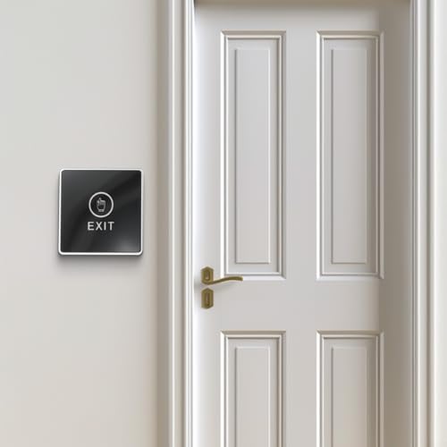 Access Control System Compatible Push Touch Exit Button with Infrared Door Switch, Backlight, and Status Indicator (86 * 50mm) von Bebykilemi