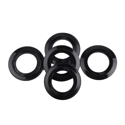 Bebykilemi 5 Stück Küchenspüle, Korbsieb, Gummidichtung, Unterlegscheibe, Ersatz-Set, schwarzer Abflusssieb, Dichtungsring, für Spülbeckenablauf (für 78, 79, 80 mm) von Bebykilemi