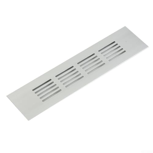 Bebykilemi 50 mm rechteckige Aluminium-Lüftungsgitterabdeckung für Schrank, Kleiderschrank, Badezimmertür, Belüftung, widerstandsfähig, wasserdicht, polierte Aluminiumlegierung, einfach (50 x 200 mm) Bebykilemi 50 mm rechteckige Aluminium-Lüftungsgitterabdeckung für Schrank, Kleiderschrank, Badezimmertür, Belüftung, widerstandsfähig, wasserdicht, polierte Aluminiumlegierung, einfach (50 x 200 mm) von Bebykilemi