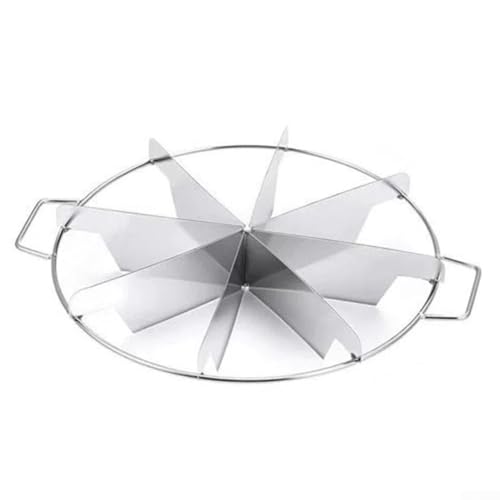 Bebykilemi 6/7/9 Kuchenteiler, Edelstahl, rund, für Pizza und Schichten, Brotschneider für 6/7/9 – Portions-Aufteilung Pizzaschneidepresse (8 Schnitte) von Bebykilemi