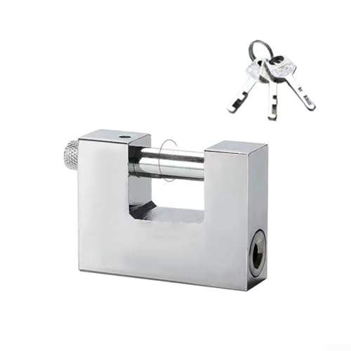 Bebykilemi Anti-Diebstahl-Schließfach mit 3 Schlüsseln, D-förmiges Vorhängeschloss, wasserdicht, Nachahmung (60 mm) von Bebykilemi