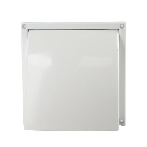 Bebykilemi Außenwand-Entlüftungsabdeckung, regendicht, Lüftungsgitter mit Rückschlagventil, Entlüftung für Küchenabzug und Badezimmerventilator, Außenwand (100) von Bebykilemi