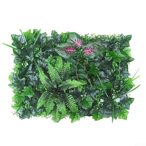 Bebykilemi Bebykilemi Dekorative grüne Grasplatte, synthetischer Rasen, Wandmatte, Garten, Sichtschutz, Innen- und Außenbereich, Pflanzen-Wanddekoration, 40 x 60 cm (2) von Bebykilemi