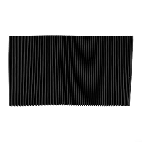 Bebykilemi CNC-Maschinenschutz-Staubtuch, Maschinen-Akkordeon-Staubschutz, wasserdicht, ölabweisend, für CNC-Bearbeitungszentrum, Faltbreite 15 mm, Dehnungslänge 1,5 m (140 mm) von Bebykilemi
