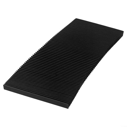 Bebykilemi CNC-Maschinenschutz-Staubtuch, Maschinen-Akkordeon-Staubschutz, wasserdicht, ölabweisend, für CNC-Bearbeitungszentrum, Faltbreite 15 mm, Dehnungslänge 1,5 m (150 mm) von Bebykilemi