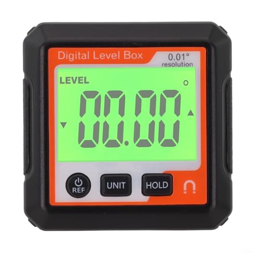 Bebykilemi Digitales Niveau-Winkelmessgerät, Winkelmesser, Neigungsmesser mit LCD-Display, Magnetfuß für Holzbearbeitung, Bautechnik (C) von Bebykilemi