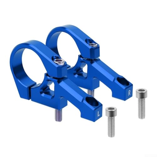Bebykilemi Direct Mount Fahrradvorbau, für DH Mountainbike Dual Crown Gabel 31,8 mm Lenkerklemme, eloxiertes Aluminium, 80 mm MTB-Vorbau (blau) von Bebykilemi