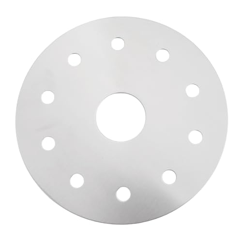 Bebykilemi Edelstahl-Wärmeverteilerplatte für Induktionsherde, magnetischer Plattenadapter für Glastöpfe, lebensmittelechter Wärmeverteiler mit gleichmäßiger Wärmeverteilung (13 cm) von Bebykilemi
