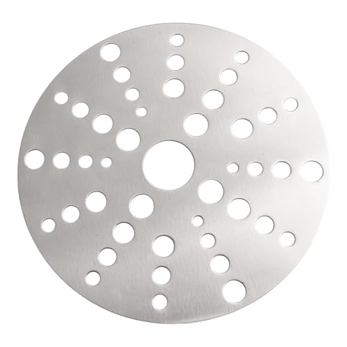 Bebykilemi Edelstahl-Wärmeverteilerplatte für Induktionsherde, magnetischer Plattenadapter für Glastöpfe, lebensmittelechter Wärmeverteiler mit gleichmäßiger Wärmeverteilung (18 cm) von Bebykilemi