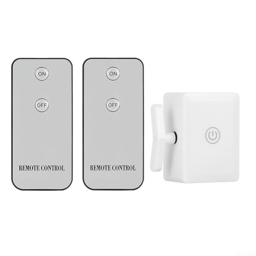 Bebykilemi Ferntastenschalter, drahtloses Steuergerät für Lichtschalter, Automatisierungsroboter, weiß, 51 x 54 mm, ABS-Material von Bebykilemi