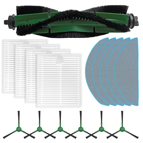 Bebykilemi Hauptseitenbürste Wischmopp Tuch Filter Kit, kompatibel mit Y0140, Y0110, Y0112 Staubsauger Zubehör Set Effektive Bodenreinigung (B) von Bebykilemi