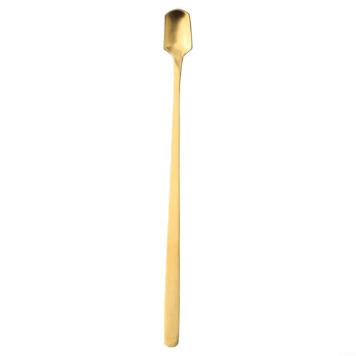 Bebykilemi Kaffeelöffel aus Edelstahl mit langem Griff, Tee-Rührlöffel, für Küche, Bar, Café, Restaurant, Zuhause, Getränke, Cocktails, Eis (Gold, 17 cm) von Bebykilemi