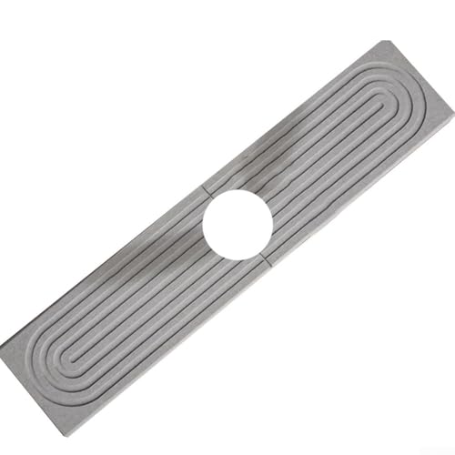 Bebykilemi Kieselgur-Wasserhahnmatte, saugfähige Abtropfschale für Waschbecken, Kieselgur, Wasserhahnmatte, saugfähige Trockenwanne, Kieselgur-Trockenwanne (grau) von Bebykilemi