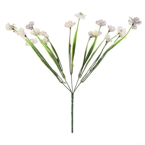 Bebykilemi Künstliche Blumen für den Innen- und Außenbereich, 31 cm, Seidenblumenstiele, Garten, Veranda, Zaun, Heimdekoration, für Hochzeit, Geburtstag, Party (weiß) von Bebykilemi