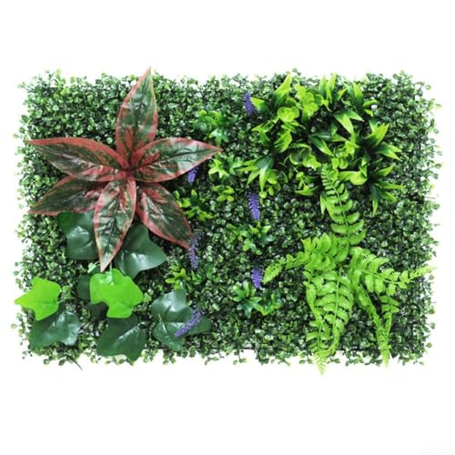 Bebykilemi Kunstrasen grüne Matte, künstliche Pflanzen Home Wanddekoration Indoor Outdoor Wanddekoration für Zuhause Wohnzimmer Garten Terrasse Shop Display (#3) von Bebykilemi