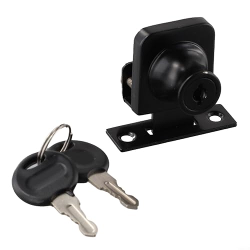 Bebykilemi Metall-Schiebetürschloss für Vitrinen, Vitrinen, Glasschiebetürschloss + 2 Schlüssel für 5–8 mm Glas (Nr. 3) von Bebykilemi