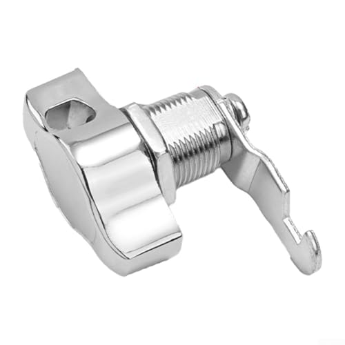 Bebykilemi Metall-Schrankschloss mit schlüssellosem Nocken-Design und Vorhängeschloss, Zinklegierung, bietet Sicherheit für elektronische Schränke, Werkzeugkästen und Möbel (20 mm) von Bebykilemi