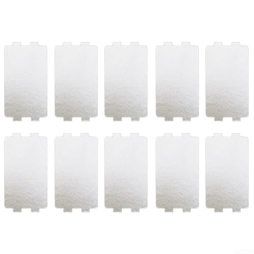 Bebykilemi Mikrowellen-Glimmerblätter, 10 Stück, hochtemperaturbeständige Wellenleiter-Abdeckung für Mikrowellen-Reparatur, Küchengeräte-Zubehör (S) von Bebykilemi