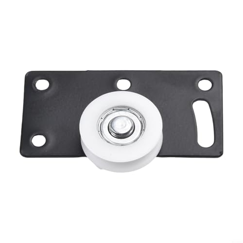 Bebykilemi Nylon und Eisen Schiebetür Rollen Rollen Umlenkrollen mit Schrank für schwarze untere Schienen obere Plus Schrankrad Set im Kleiderschrank (L) von Bebykilemi