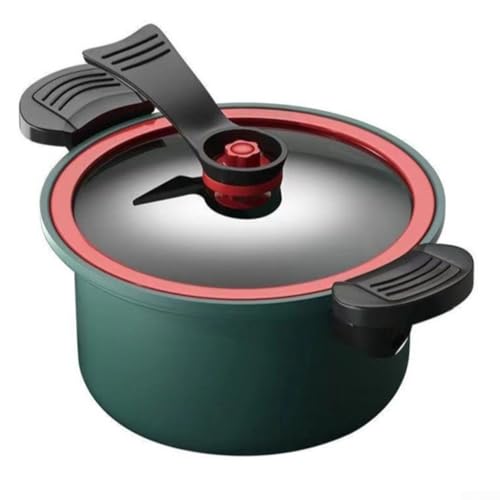 Bebykilemi Professionelles Küchen-Kochgeschirr, 3,5 l Schnellkochtopf, antihaftbeschichtet, für mehrere Kochmethoden (grün, 24 cm) von Bebykilemi