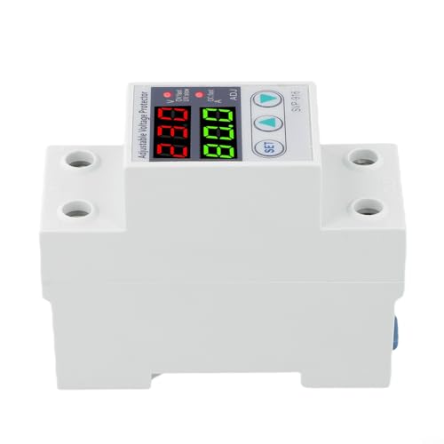 Bebykilemi SVP-916 Einstellbare Spannung Über-/Unterspannungs- und Überstromschutz, automatische Wiederherstellung, Überspannungsschutzgerät mit Display für 40 A, 63 A, 80 A Schaltungen, 230 V AC Bebykilemi SVP-916 Einstellbare Spannung Über-/Unterspannungs- und Überstromschutz, automatische Wiederherstellung, Überspannungsschutzgerät mit Display für 40 A, 63 A, 80 A Schaltungen, 230 V AC von Bebykilemi