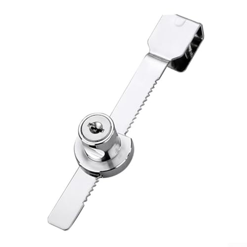 Bebykilemi Schranktürschloss aus verchromtem Glas mit Schlüssel für Glasschiebetüren bis zu 7 mm Dicke, ohne Bohren, Installationsklemme, Edelstahl-Sicherheitsschloss Bebykilemi Schranktürschloss aus verchromtem Glas mit Schlüssel für Glasschiebetüren bis zu 7 mm Dicke, ohne Bohren, Installationsklemme, Edelstahl-Sicherheitsschloss von Bebykilemi