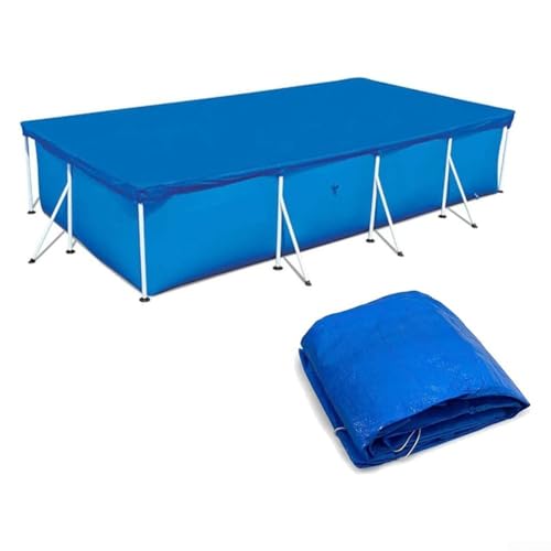 Bebykilemi Schwimmbadabdeckung, wasserdichte Schutzfolie, PE-Material, mit einfacher Installation, Design für Außenrahmen, Schwimmbad, mehrere Größen, blau (221 x 150 cm) von Bebykilemi