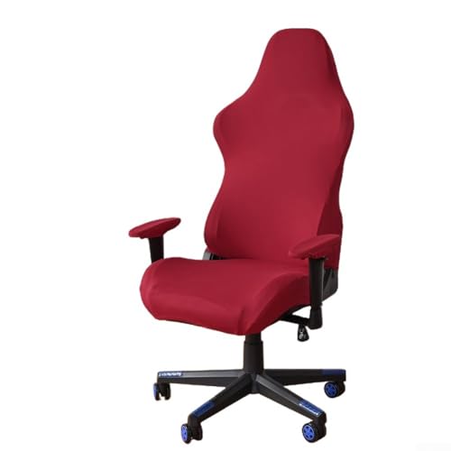 Bebykilemi Spandex Computer Chair Cover Stretch Office Gaming Chair Slipcover Seat Protector For Home Meeting Room Furniture(Red) von Bebykilemi