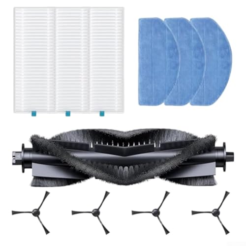 Bebykilemi Staubsauger-Ersatzteil-Set für BPMIO B12/B12 NEUER Roboterstaubsauger mit Ersatz-Hauptbürste, Roboter-Staubsauger-Seitenbürste, für Kantenreinigungsbürste, Wischmopp-Pads, von Bebykilemi