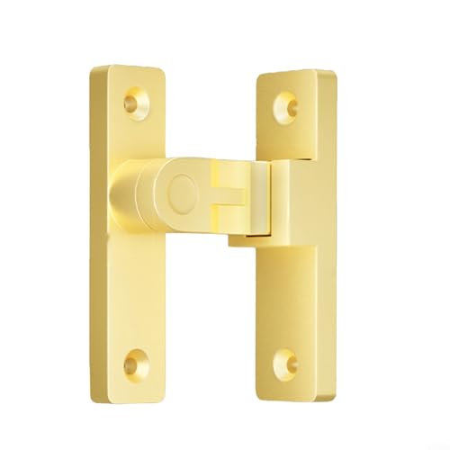 Bebykilemi Türriegel aus Zinklegierung, 90 Grad, Badezimmer-Türschnalle, Diebstahlschutz, für Innenbereich, Zuhause, Büro, Privatsphäre (goldfarben) von Bebykilemi