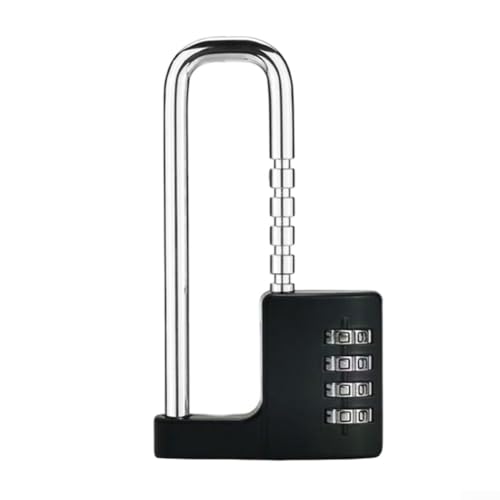 Bebykilemi Verstellbares langes U-förmiges Zahlenschloss mit 8 Größeneinstellungen, wetterfeste Zinklegierung und Kupfer-Sicherheitsschloss für Außentore, Schließfächer, Schränke, Bebykilemi Verstellbares langes U-förmiges Zahlenschloss mit 8 Größeneinstellungen, wetterfeste Zinklegierung und Kupfer-Sicherheitsschloss für Außentore, Schließfächer, Schränke, von Bebykilemi