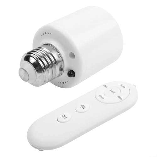 Bewegungsmelder Lampenfassung E27 Einstellbare Infrarot Detektor Lampenfassung mit Fernbedienung für Innenbeleuchtung Energiesparend Automatische Beleuchtung in Ha von Bebykilemi