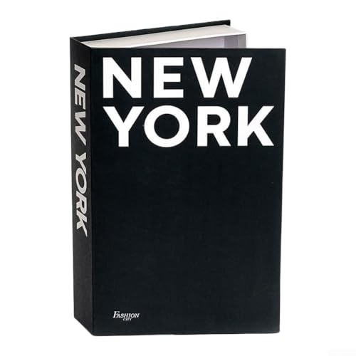 Dekorative Buchbox mit versteckten Fächern, für Zuhause und Büro, Aufbewahrung mit elegantem Design für Bücherregal oder Schreibtisch (New York) von Bebykilemi